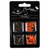Attaches parisiennes Orange-Cacao