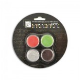 Poudre de flocage – Vert, rouge, gris et brun