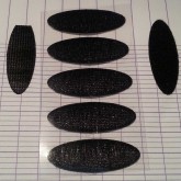 Pastilles velcro adhésives noires