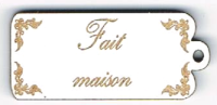 Bouton étiquette « Fait maison »
