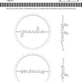 Matrice de découpe Mots en cercle 2