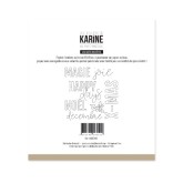 Pochoir broderie « Les mots des fêtes »