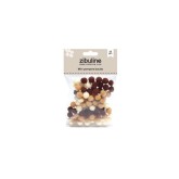 Mini pompons boules – Marron