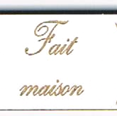 Bouton étiquette « Fait maison »