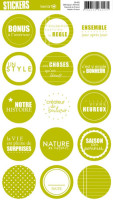 Stickers ronds verts