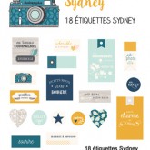 Sachet d’étiquettes « sydney »