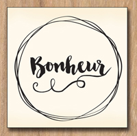 Tampon &laquo;&nbsp;Bonheur&nbsp;&raquo; Swirlcards