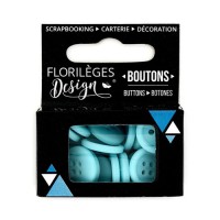 Boutons &laquo;&nbsp;Aigue-marine&nbsp;&raquo;