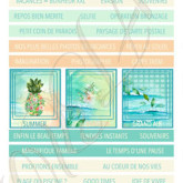 Planche de mots « Rivages exotiques »