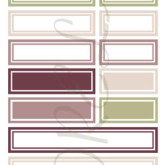 Étiquettes rectangles
