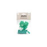 Mini pompons boules – Turquoise Mint