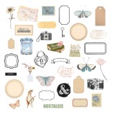 Die cuts &laquo;&nbsp;Vintage journal&nbsp;&raquo;